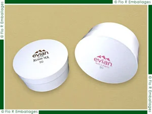 Boîte cylindrique sur mesure en carton avec options de personnalisation