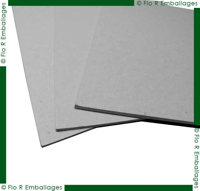 Carton compact gris rigide pour fabrication de coffrets sur-mesure différentes épaisseurs