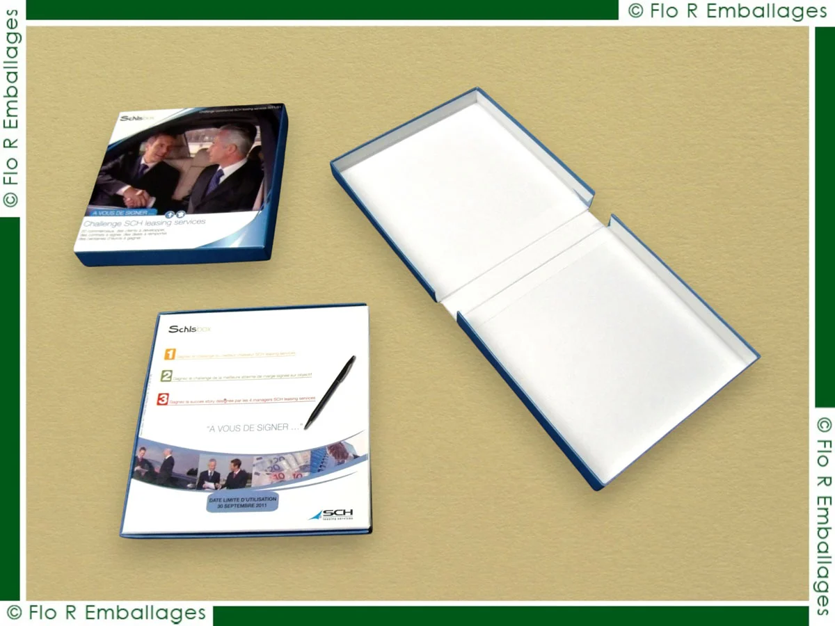 Miniature coffret carton monocuvette pour box cadeaux, bons cadeaux et chèques cadeaux sur-mesure