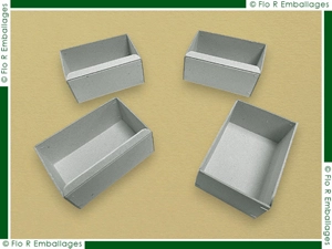 Cuvettes carton gris avec angles agrafés, ces cuvettes sont idéales pour organiser et stocker toutes sortes de petites pièces issues de la mécanique de précision, usinage mais également des composants électroniques