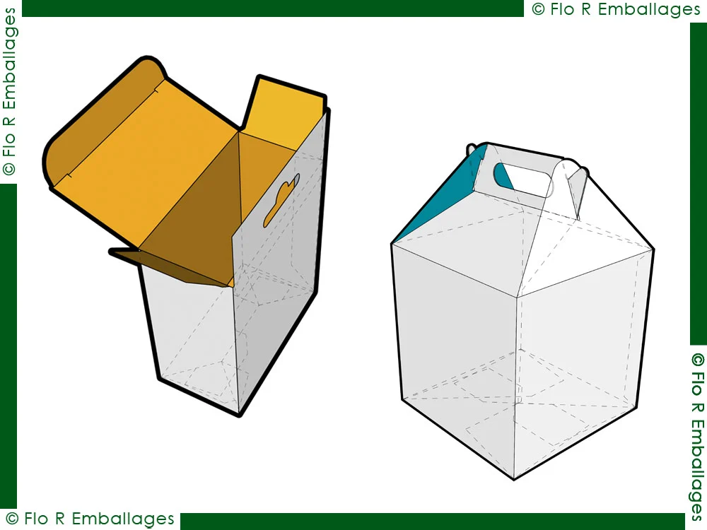 Emballages en carton brut kraft naturel et étuis pliants microcannelure