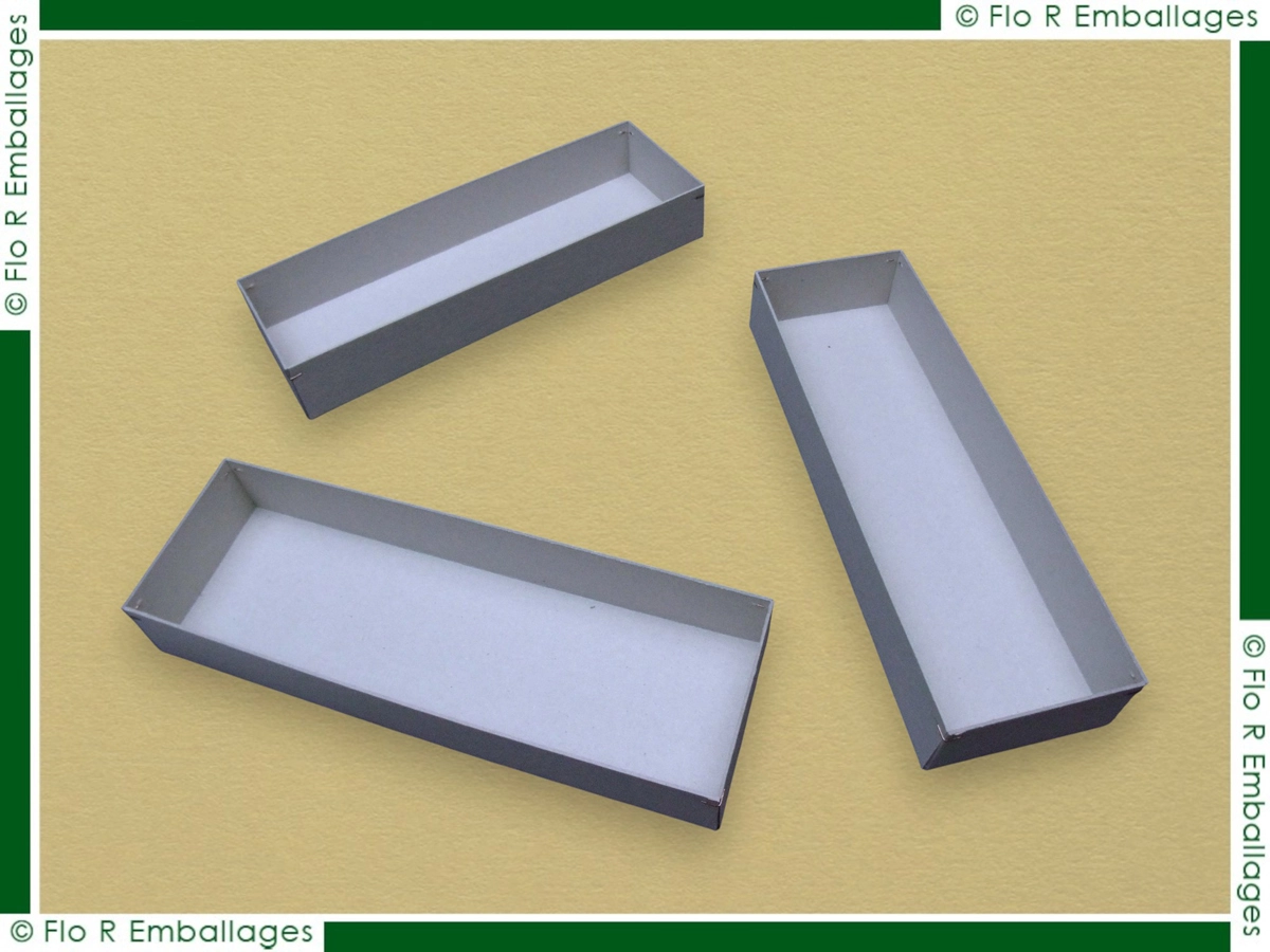 Miniature - cuvettes carton brut, vue intérieure agrafage
