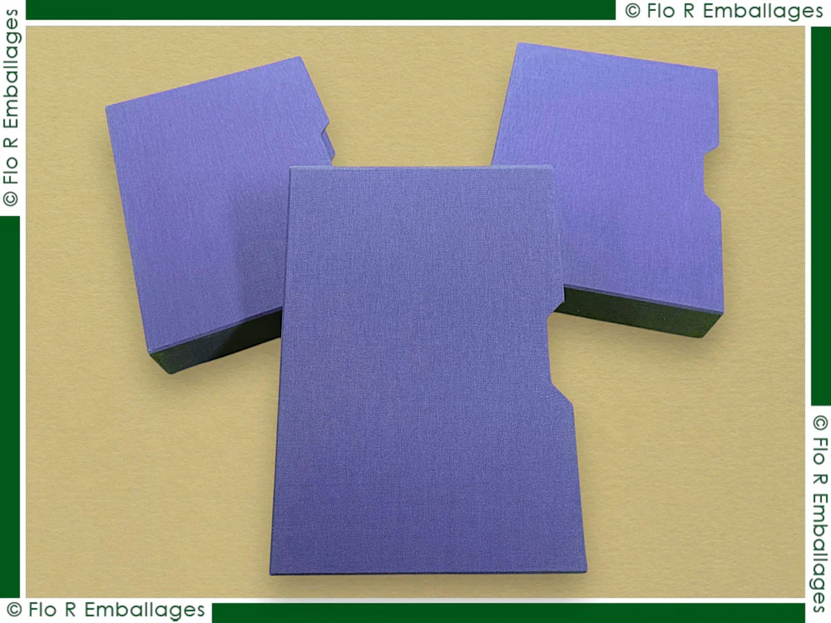 fourreaux carton compact habillage toile avec encoches