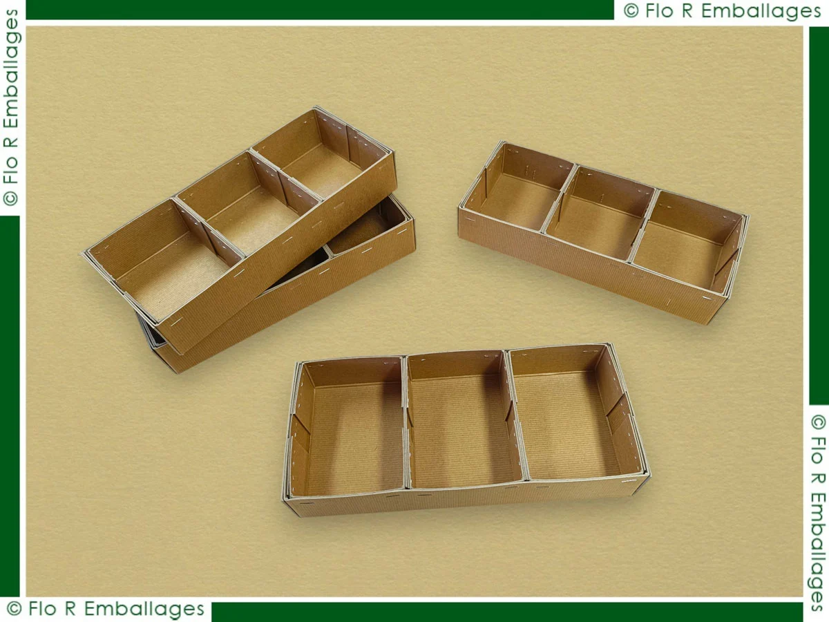 Miniature - plateaux et fonds de boîte avec compartiments
